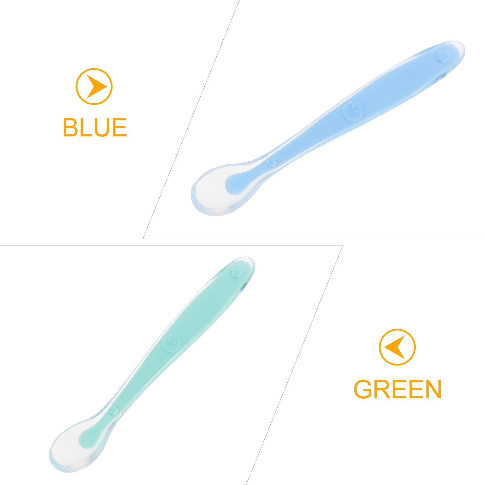 Baby Food Utensils Set - 2Pcs Baby Food Spoons Feeding Training