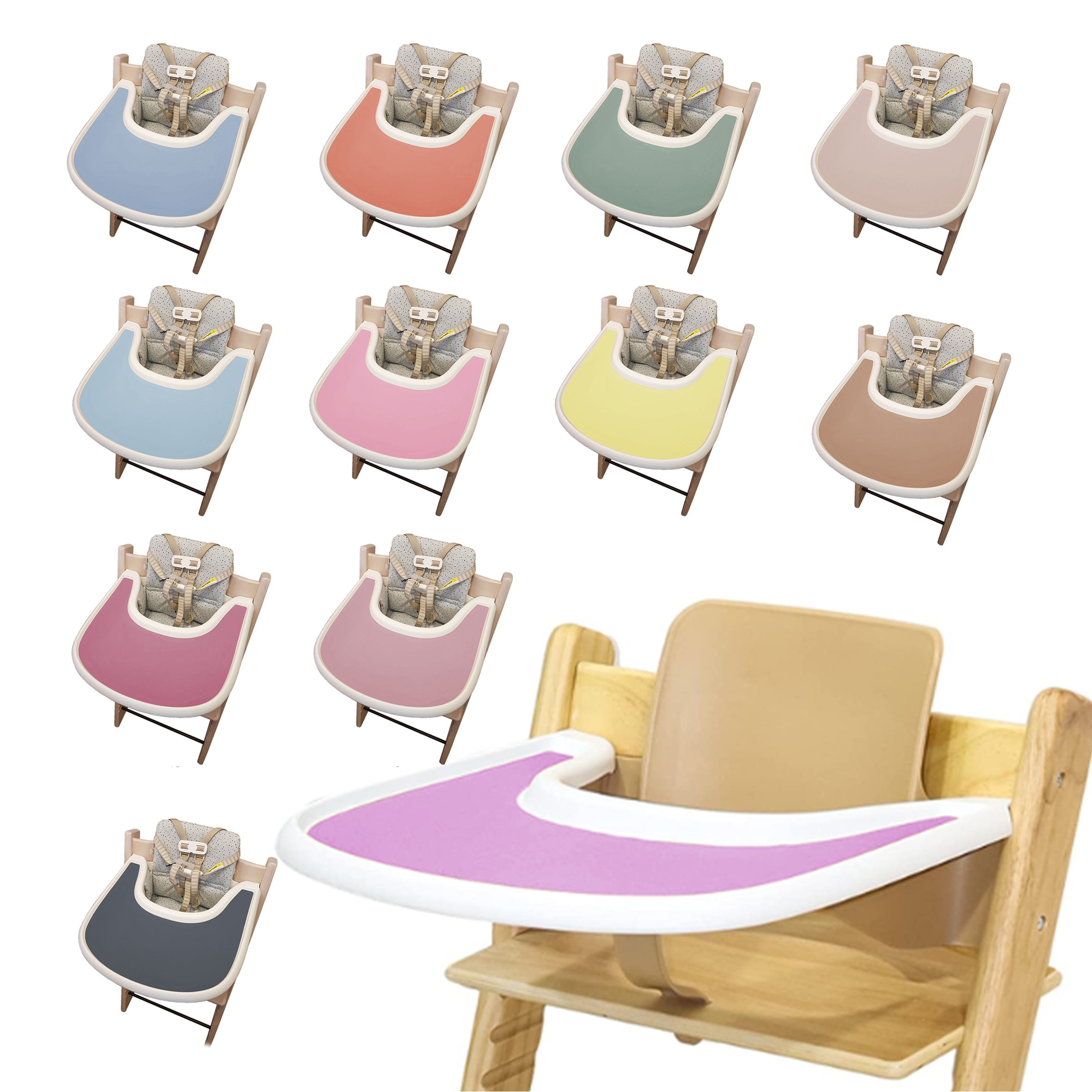 Baby Food Chair - 1pcs-Easy To Clean Trip Trap Placemat