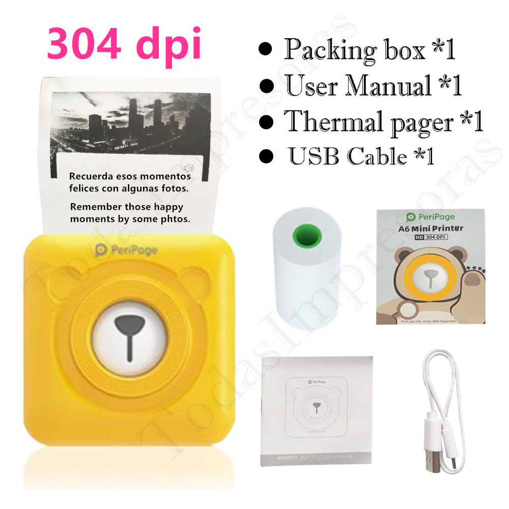 Baby Food Label - Peripage Original 304dpi A6 Thermal Photo