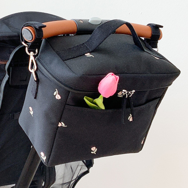 Baby Food Organizer - Bear Embroidery Baby Stroller Bag for
