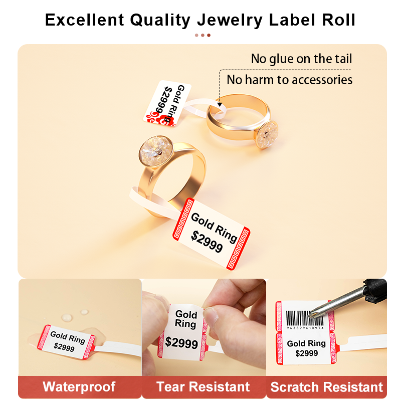 Self-adhesive  Jewelry Label f - Baby Food Label ulasan dan harga