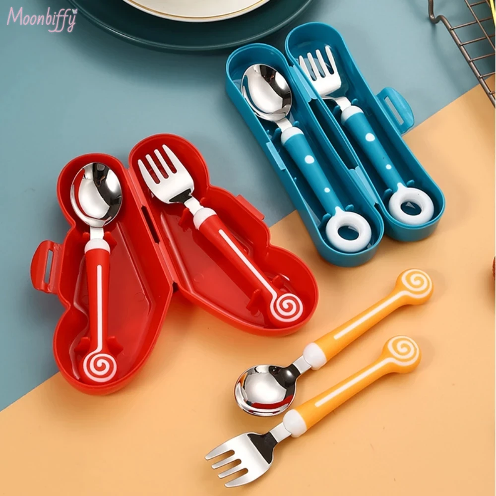 Children Utensil Cute Circle C - Baby Food Utensils Set ulasan dan harga