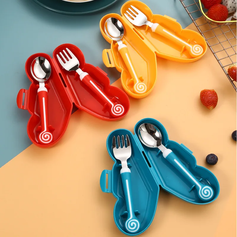 Children Utensil Cute Circle C - Baby Food Utensils Set ulasan dan harga