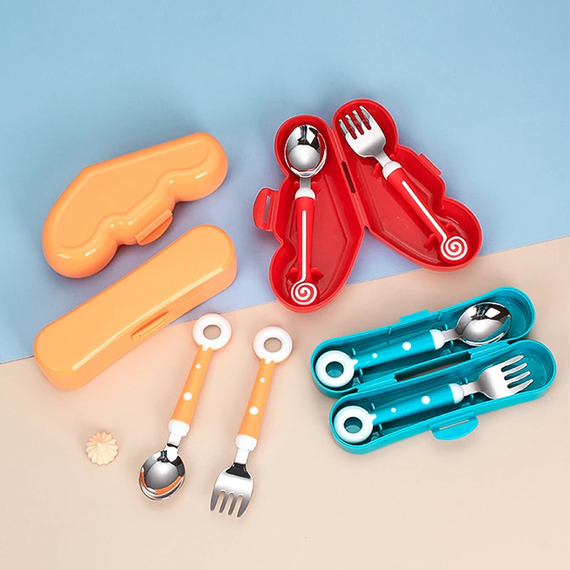 Children Utensil Cute Circle C - Baby Food Utensils Set ulasan dan harga
