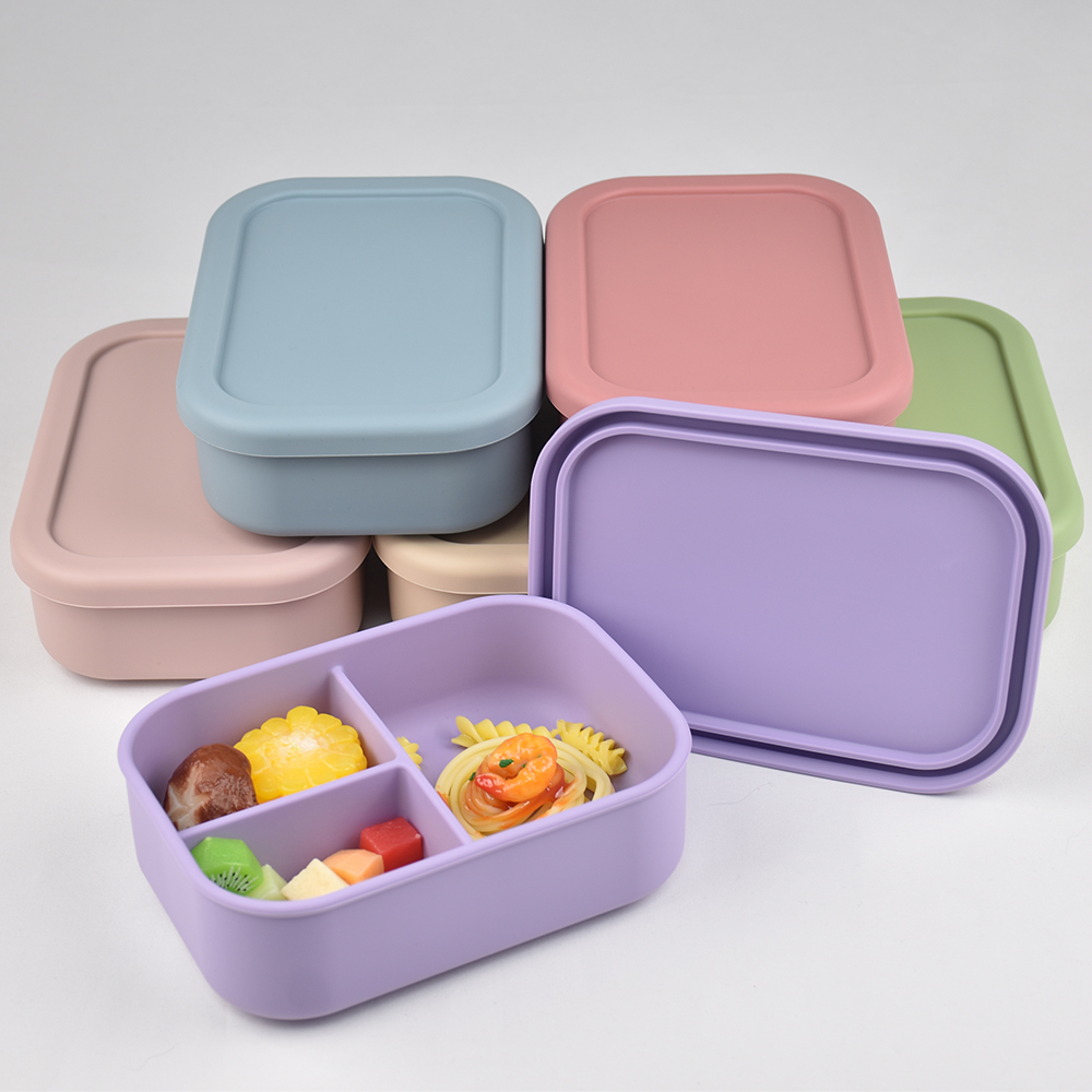 3-Compartment Food Grade Silic - Baby Food Organizer ulasan dan harga