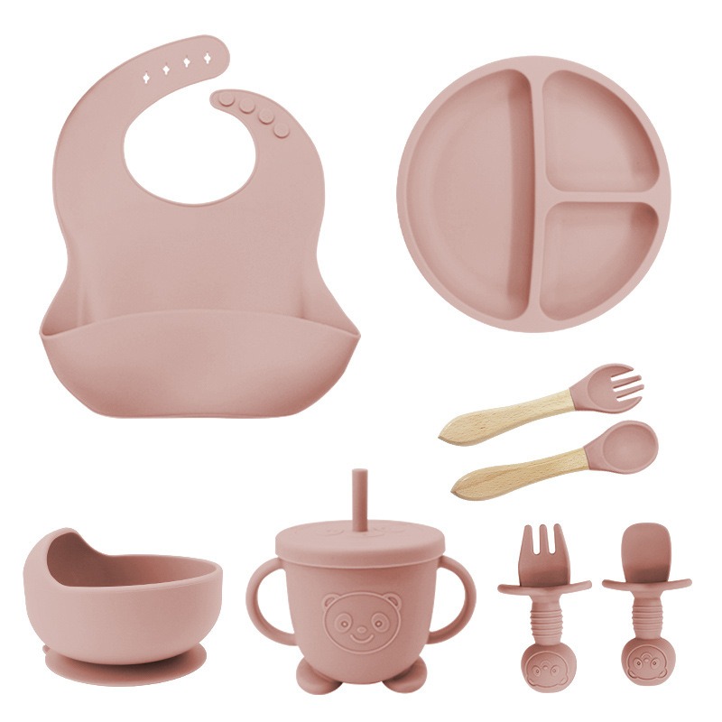 Baby Feeding Spoon Set 8 Pcs F - Baby Food Utensils Set ulasan dan harga