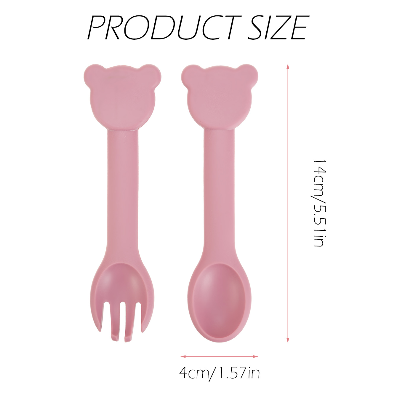 2PCS Silicone Baby Tableware A - Baby Food Utensils Set ulasan dan harga