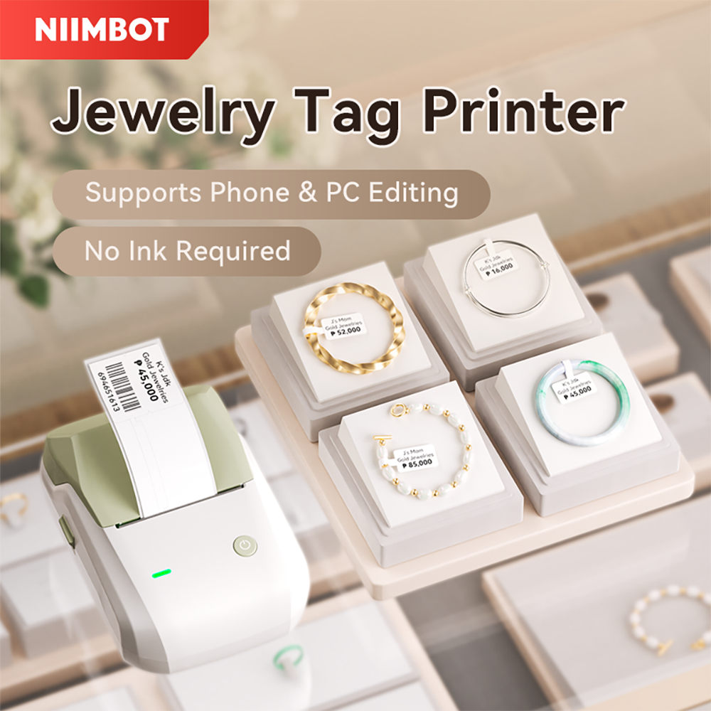 Niimbot B1 Wirless Jewelry Tag - Baby Food Label ulasan dan harga