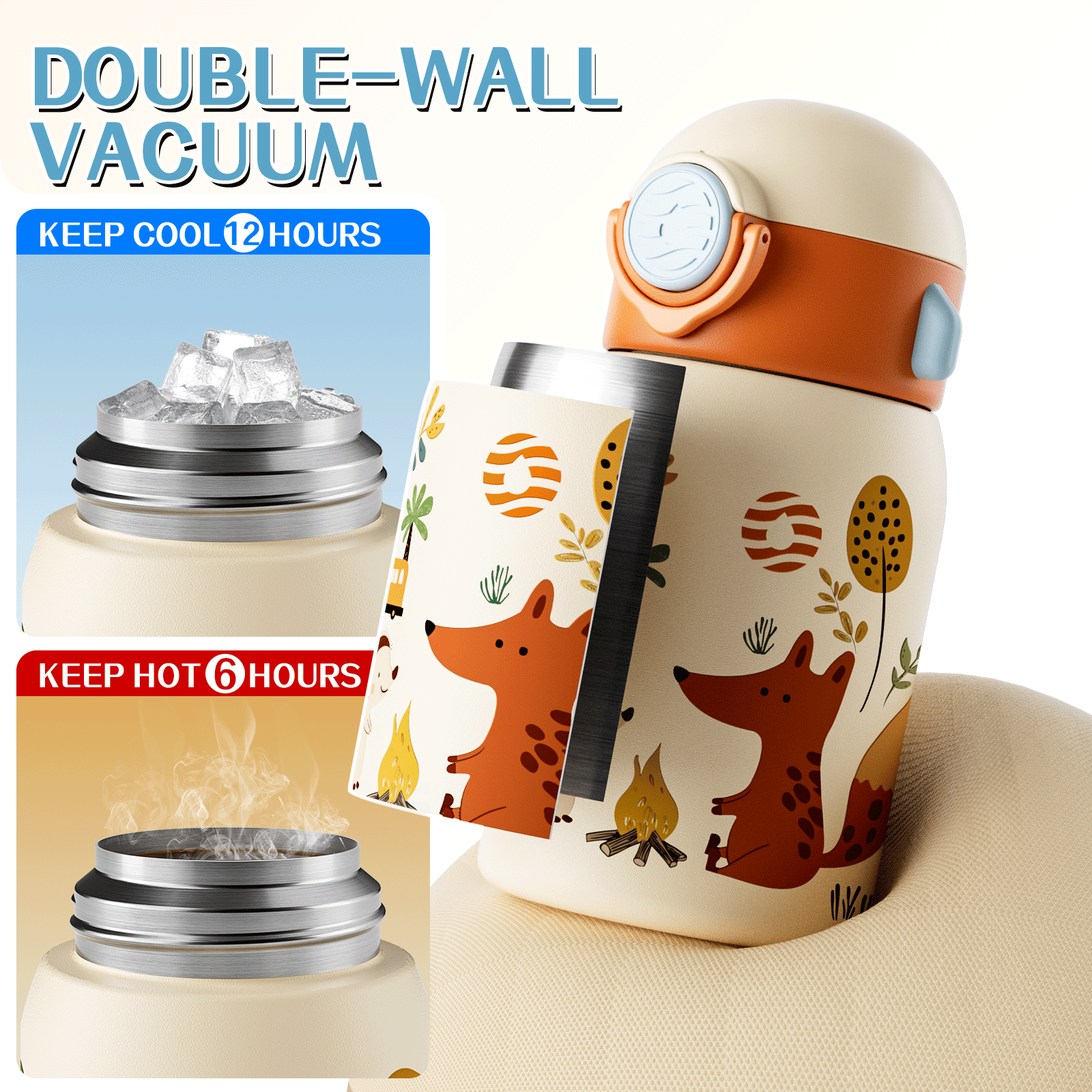 Fjbottle 400ml Kids Water Bott - Baby Food Thermos ulasan dan harga