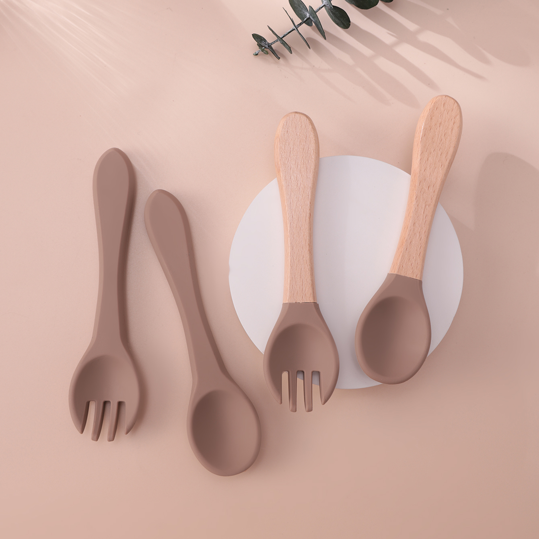 Color Kids 4PCS Silicone Baby  - Baby Food Utensils Set ulasan dan harga
