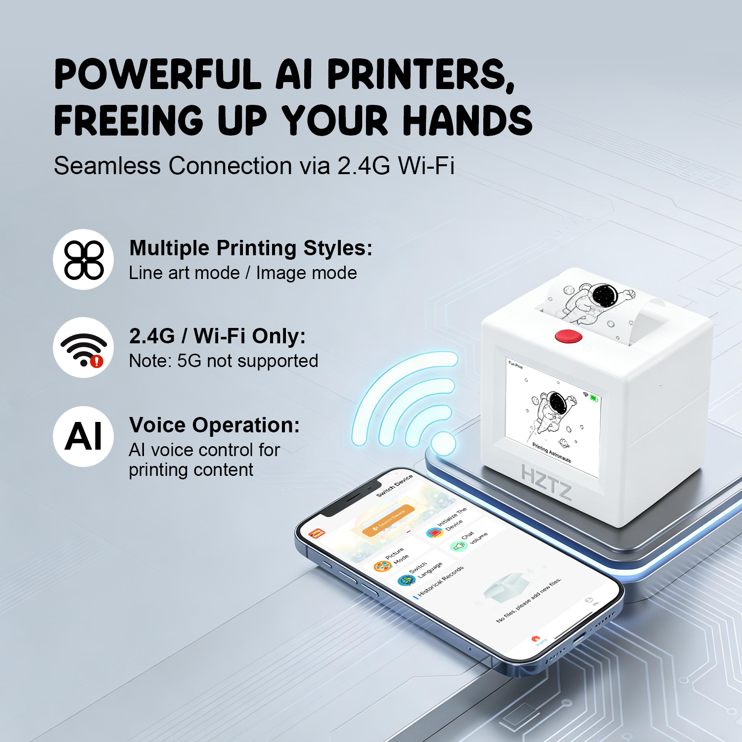 Smart Portable Printer, AI Voi - Baby Food Label ulasan dan harga
