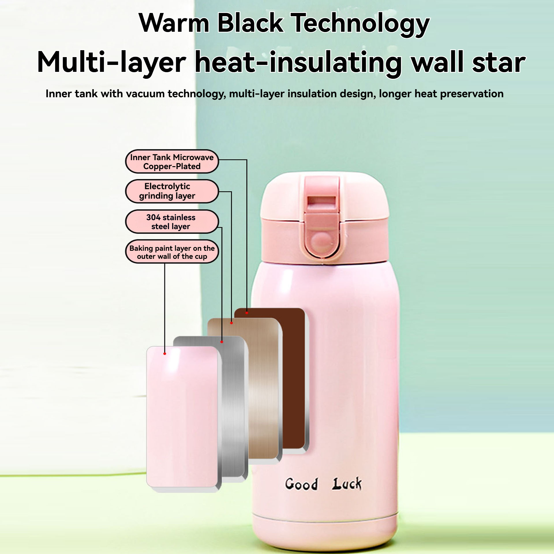 200ML/350ML Mini Thermos Cup S - Baby Food Thermos ulasan dan harga