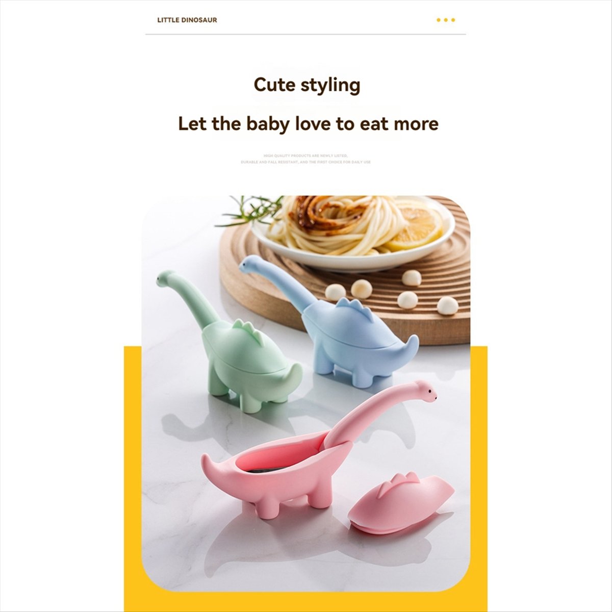 BAAQ Dinosaur Shaped Infant Fo - Baby Food Utensils Set ulasan dan harga
