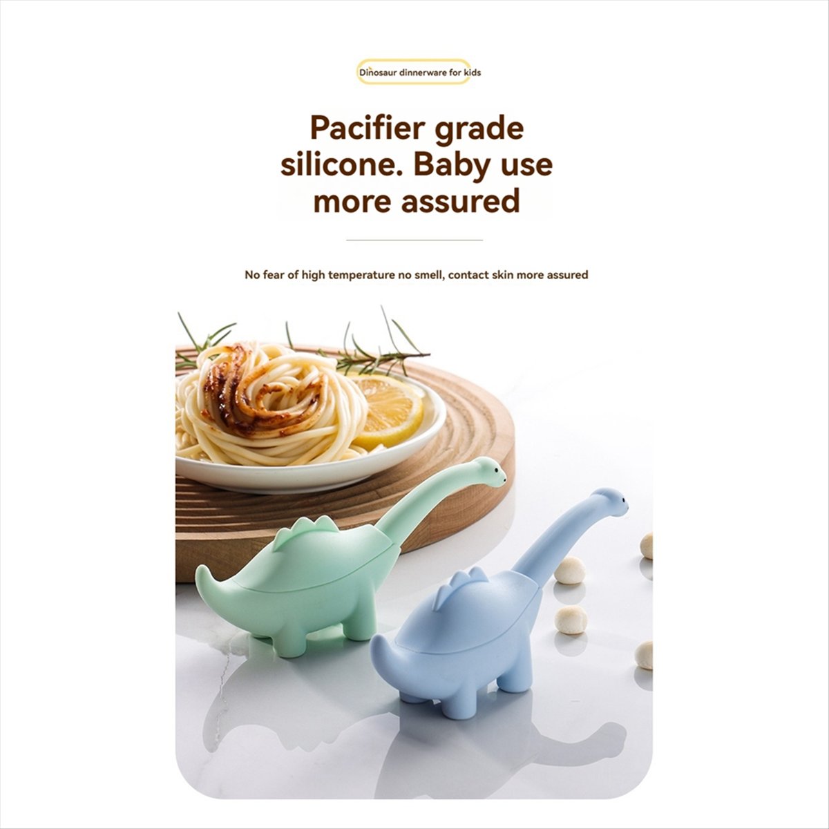 BAAQ Dinosaur Shaped Infant Fo - Baby Food Utensils Set ulasan dan harga