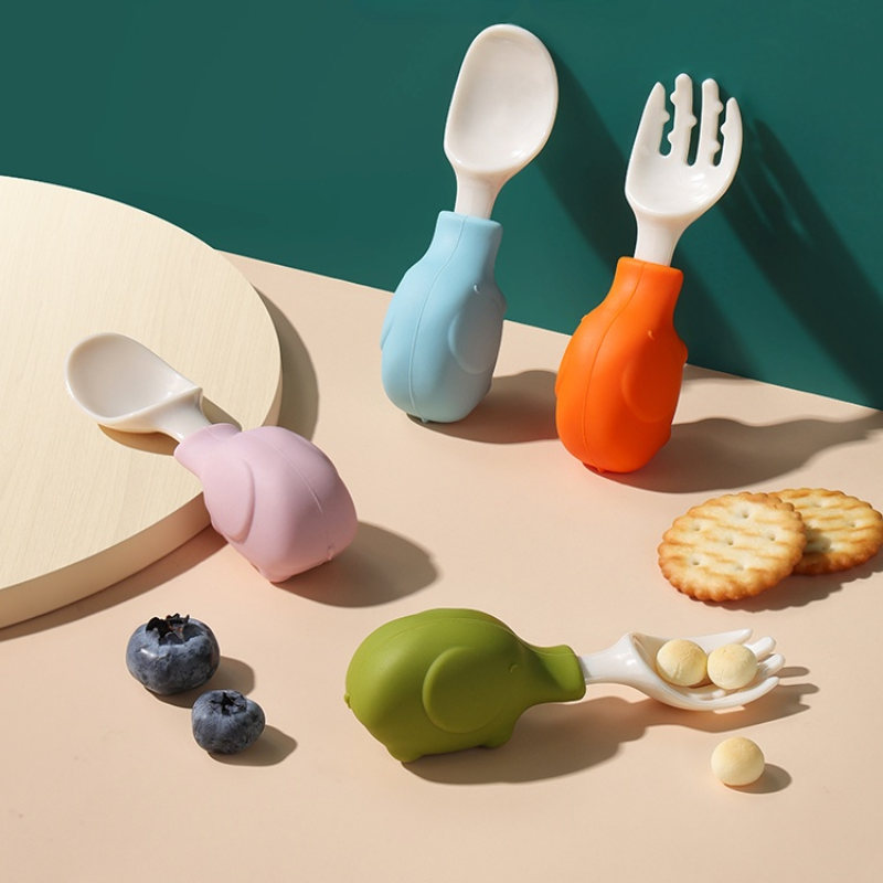 Elephant Baby Utensils Set Foo - Baby Food Utensils Set ulasan dan harga