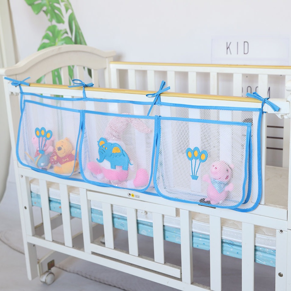 Cartoon Crib Storage Bag 3grid - Baby Food Organizer ulasan dan harga