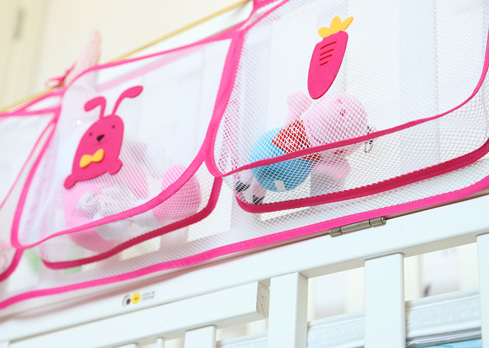 Cartoon Crib Storage Bag 3grid - Baby Food Organizer ulasan dan harga