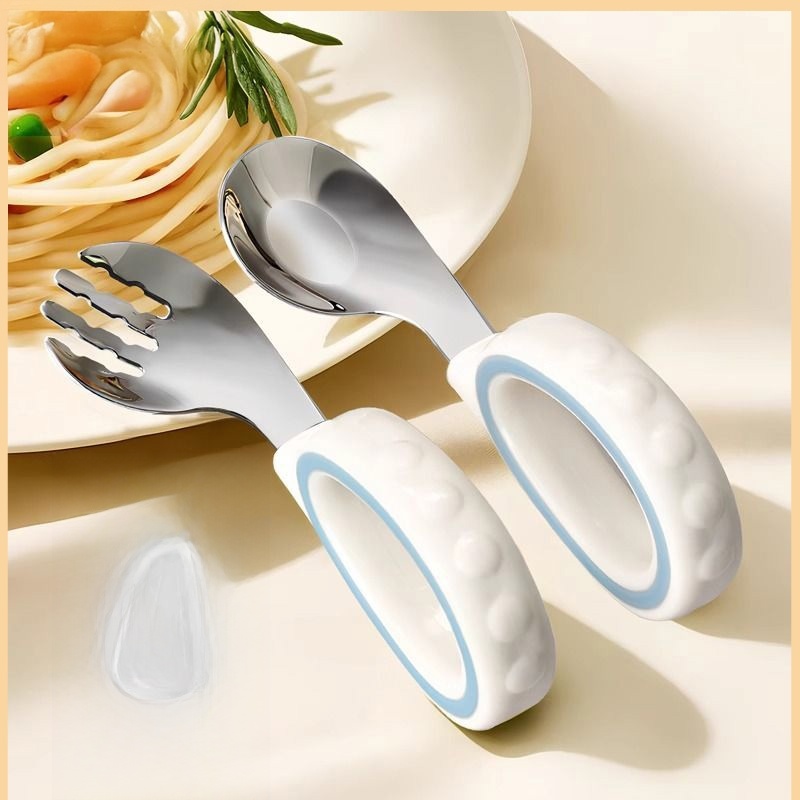 Stainless Steel Baby Fork And  - Baby Food Utensils Set ulasan dan harga