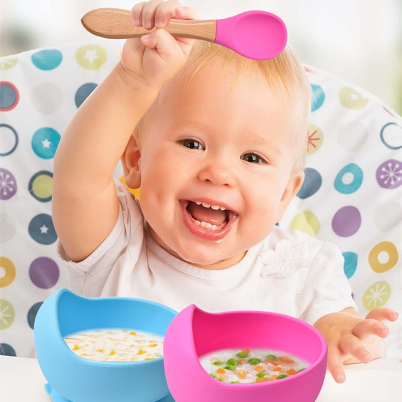 2Pcs/Set Baby Silicone Spoon F - Baby Food Utensils Set ulasan dan harga