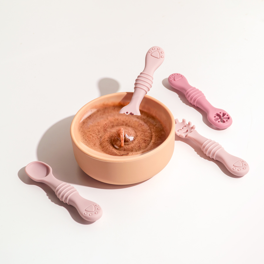 New Mother-kids 3PCS Baby Sili - Baby Food Utensils Set ulasan dan harga