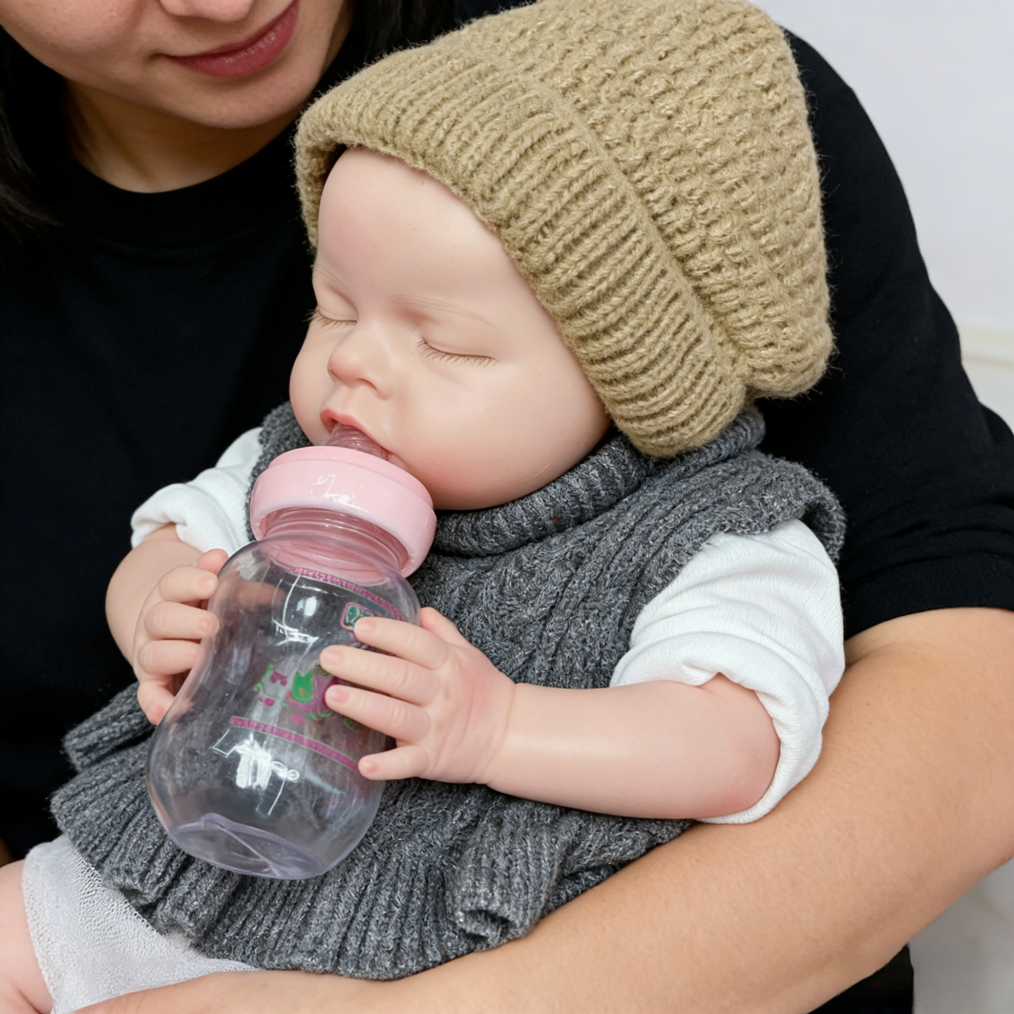 20 Inch Full Body Silicone Dol - Baby Food Bottle ulasan dan harga