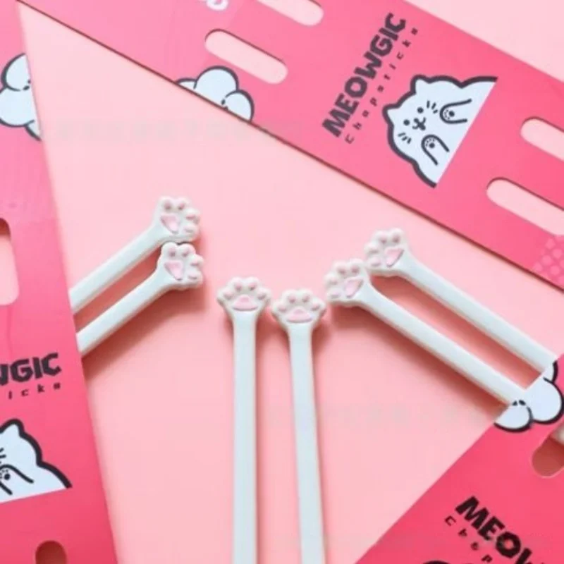 1 Pair Cat Paw Chopsticks Reus - Baby Food Japanese ulasan dan harga