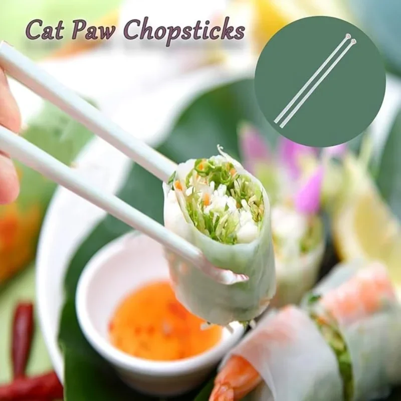 1 Pair Cat Paw Chopsticks Reus - Baby Food Japanese ulasan dan harga