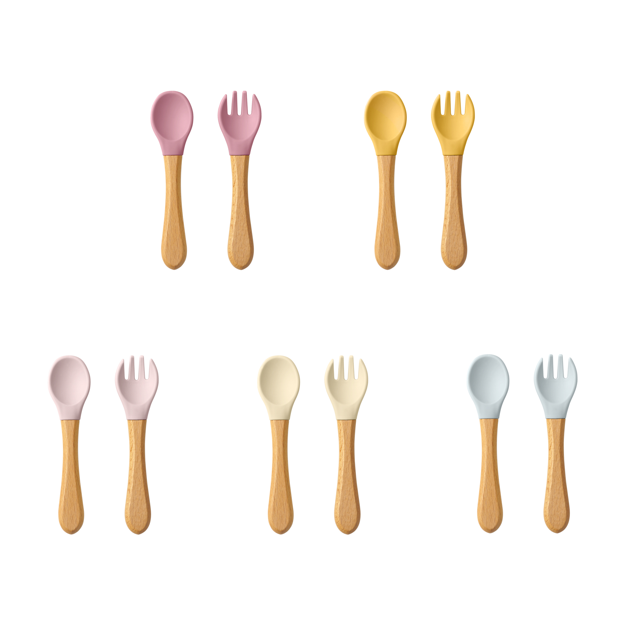 2PCS Baby Learning Spoons Uten - Baby Food Utensils Set ulasan dan harga