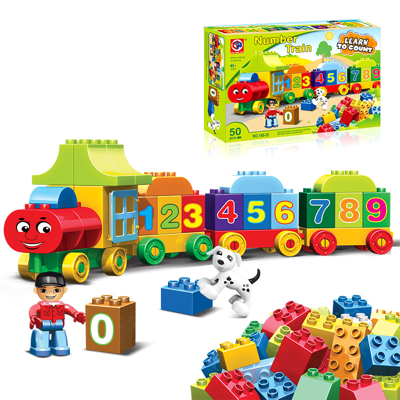 50pcs Duplo Building Blocks Bi - Food Box Baby ulasan dan harga