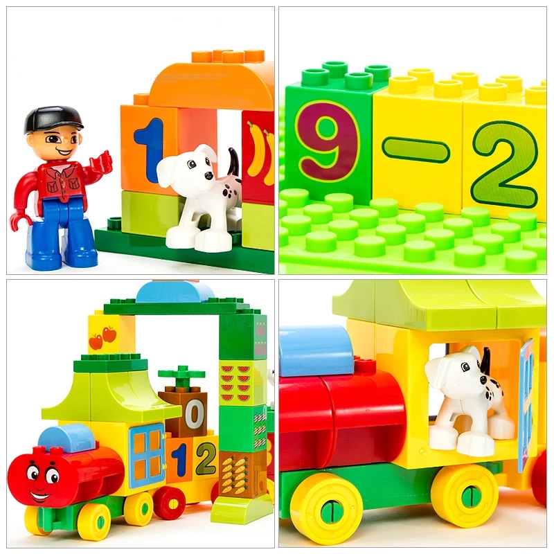 50pcs Duplo Building Blocks Bi - Food Box Baby ulasan dan harga